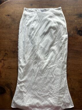Princess Polly Silk white Skirt